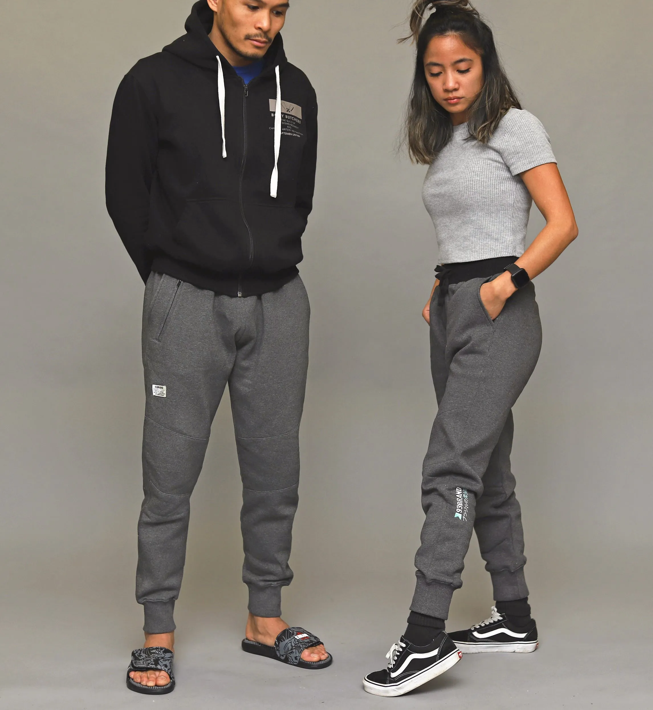 93brand Heather Fleeced Joggers