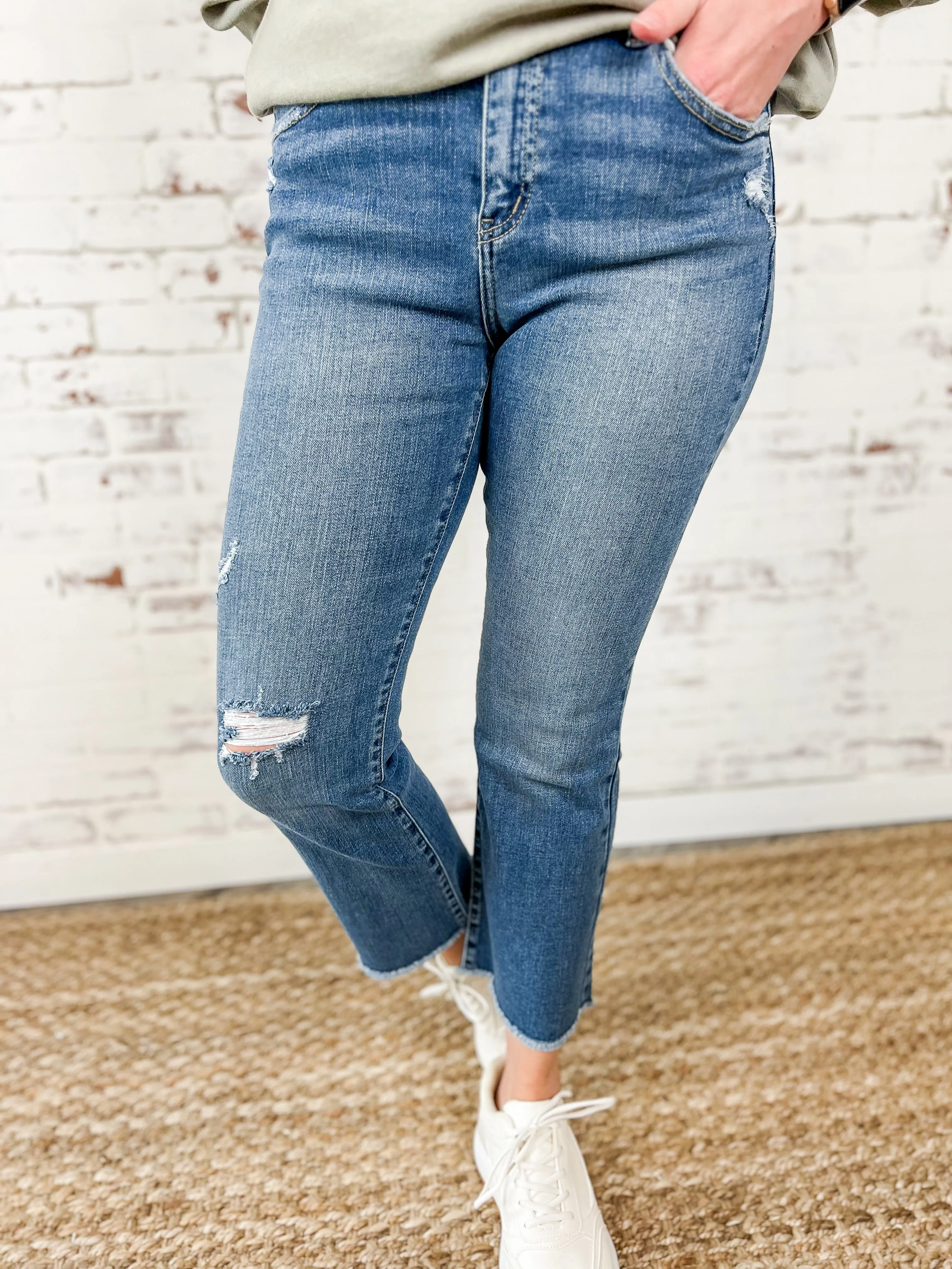 Abigail Crop Bootcut Jean