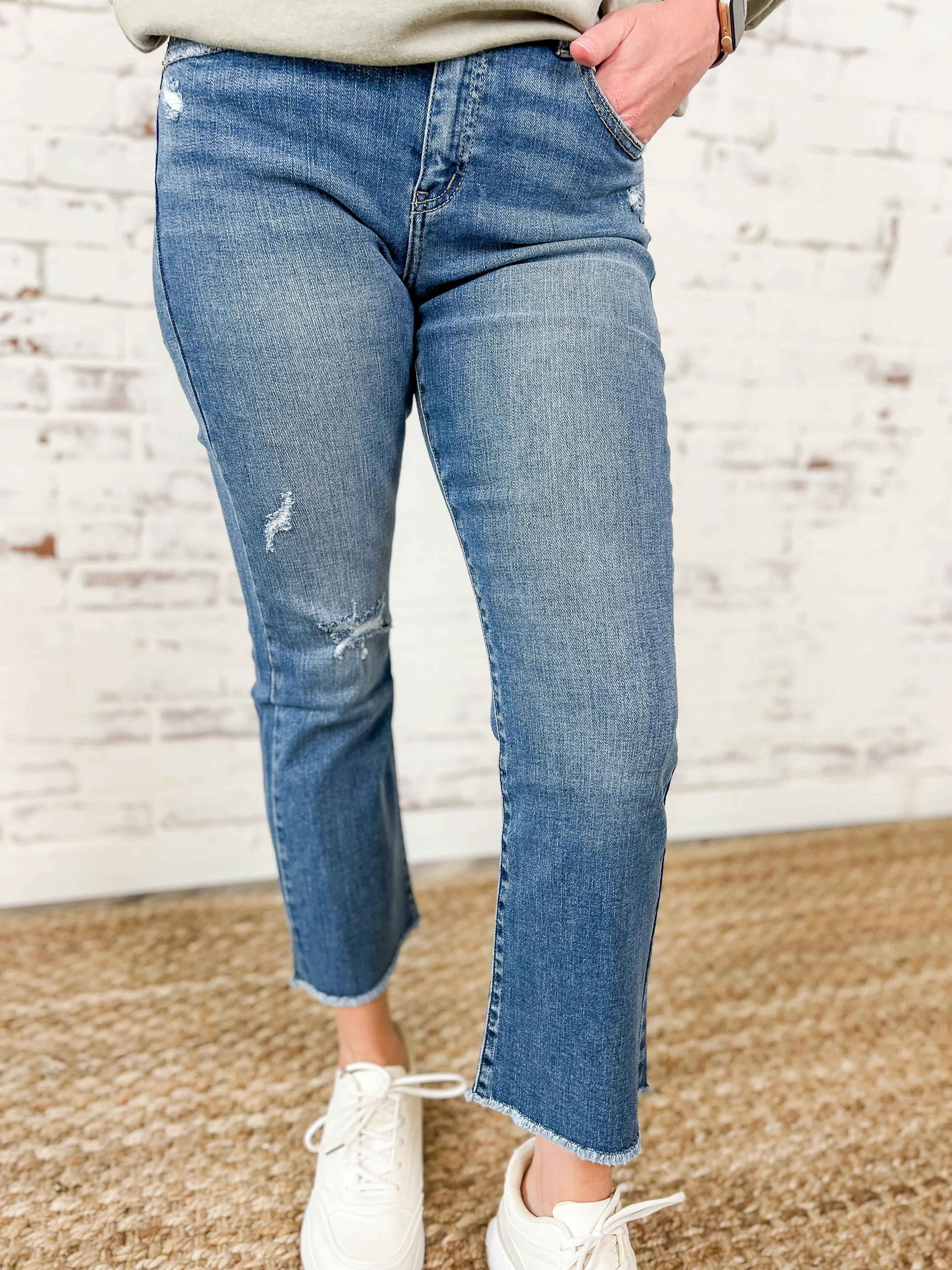 Abigail Crop Bootcut Jean