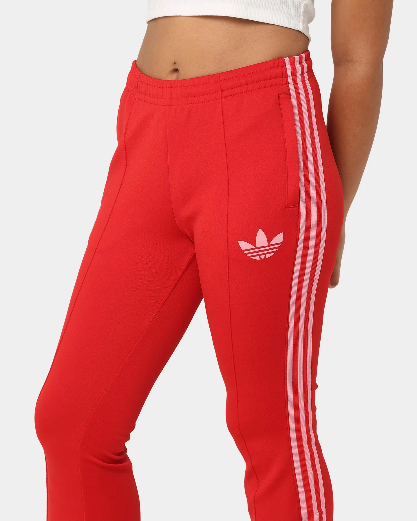 Adidas Adicolor Women's Flared Trackpants Scarlet