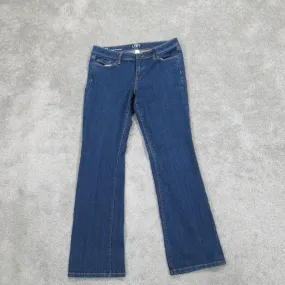 Ann Tayler Loft Womens Stretch Original Bootcut Denim Jeans Mid Rise Blue Sz 10P