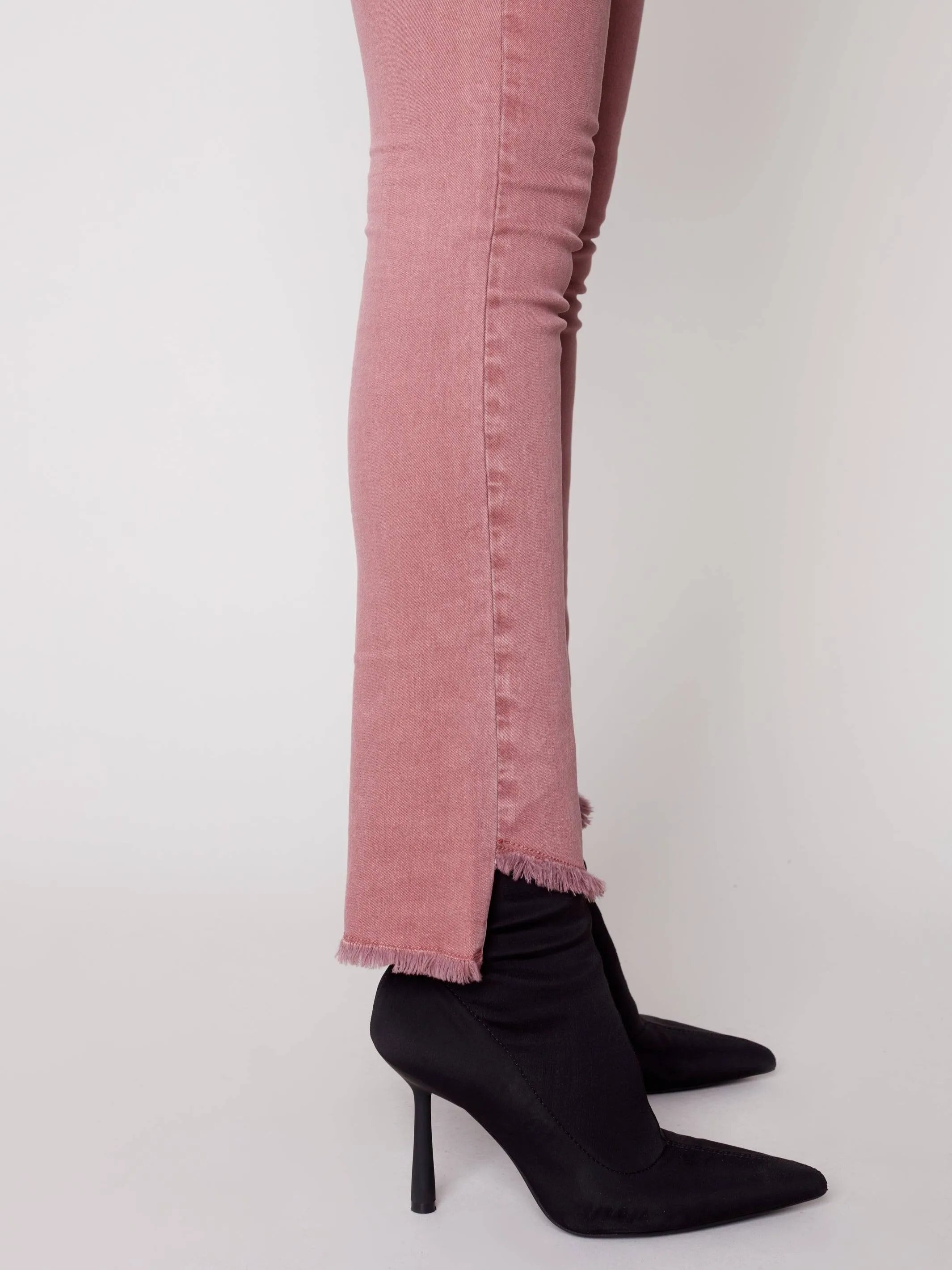 Asymmetrical Hem Bootcut Jeans