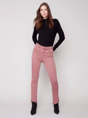 Asymmetrical Hem Bootcut Jeans