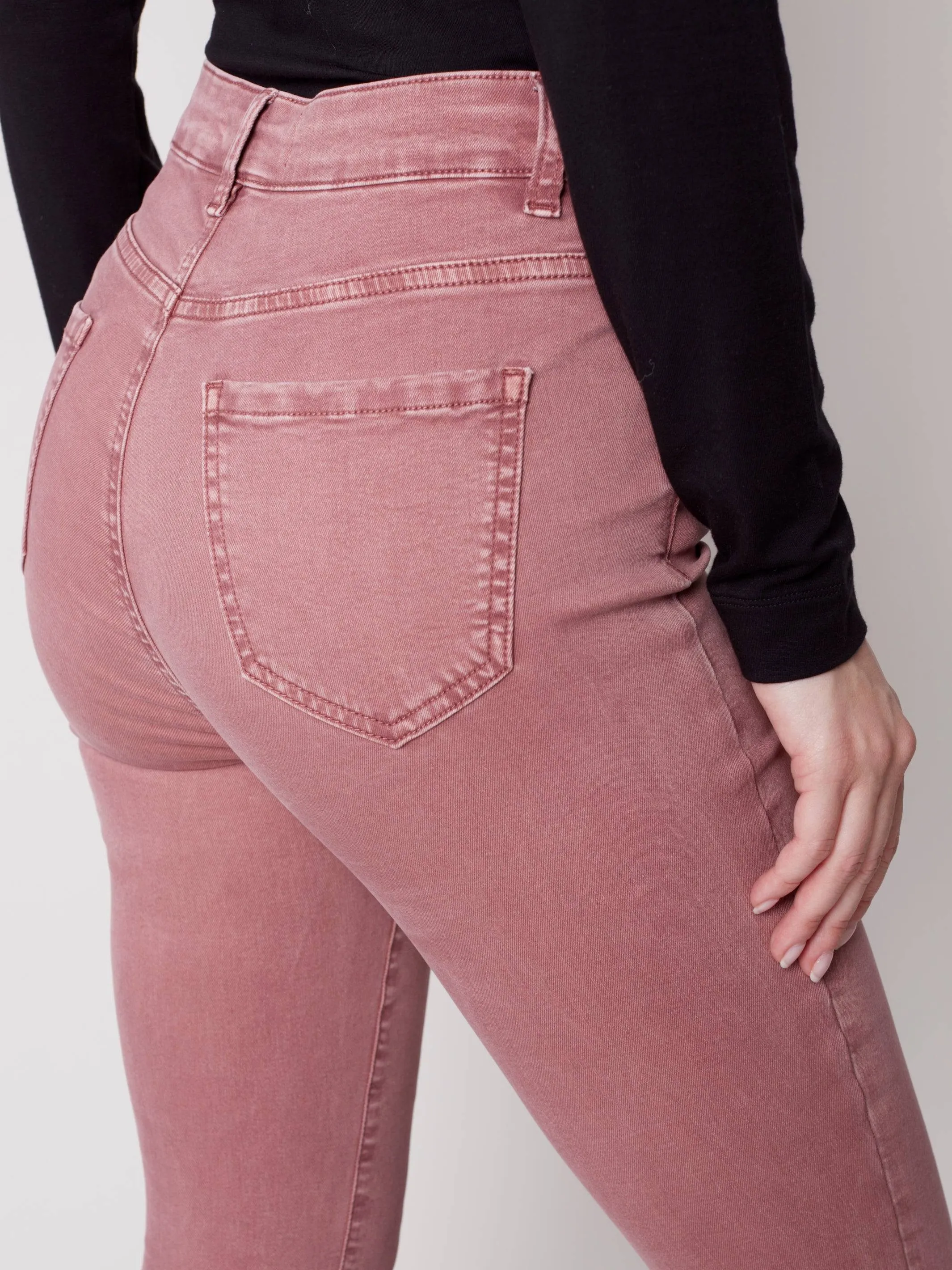 Asymmetrical Hem Bootcut Jeans