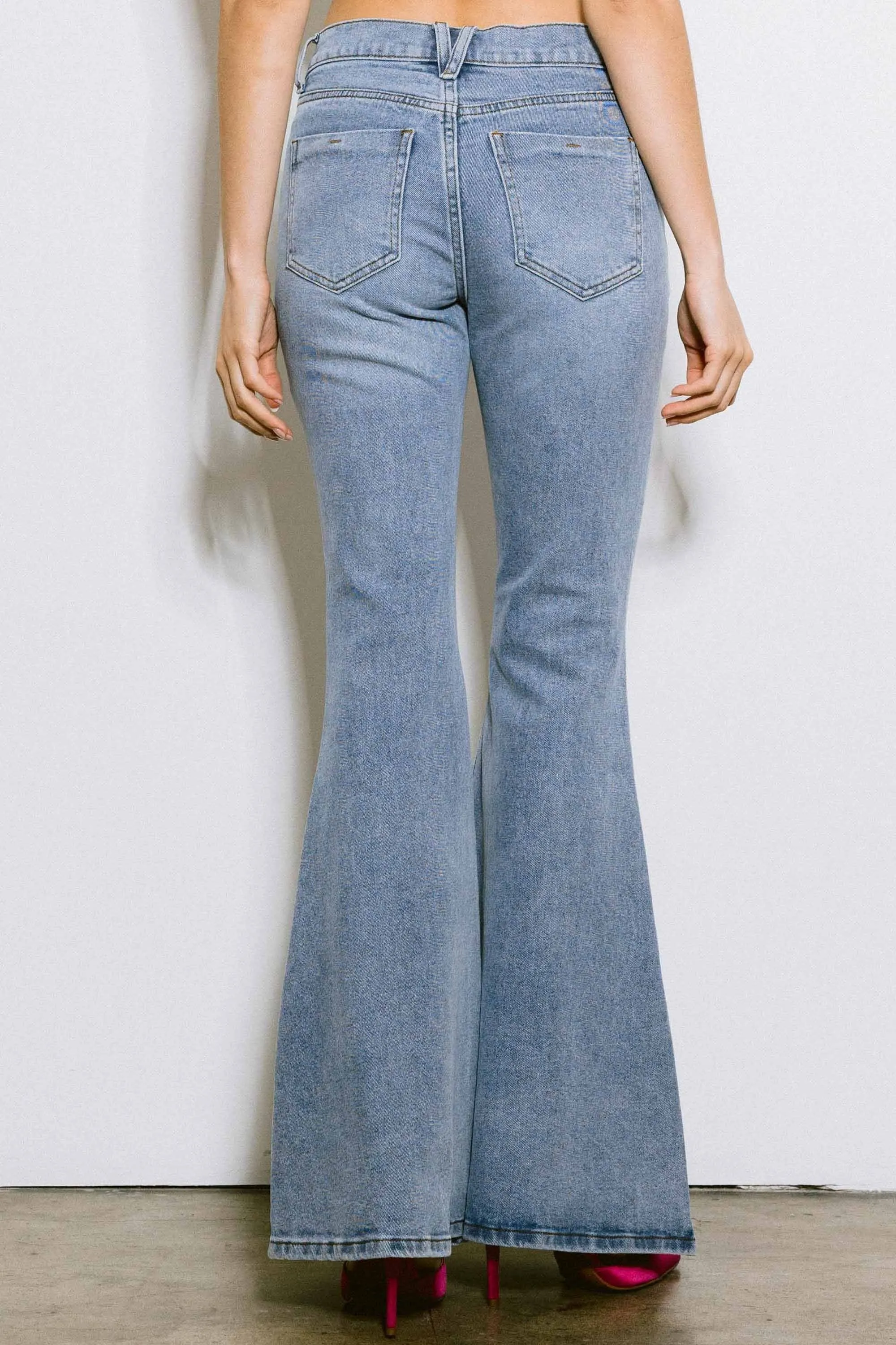 Back to School Heart Flare Jeans