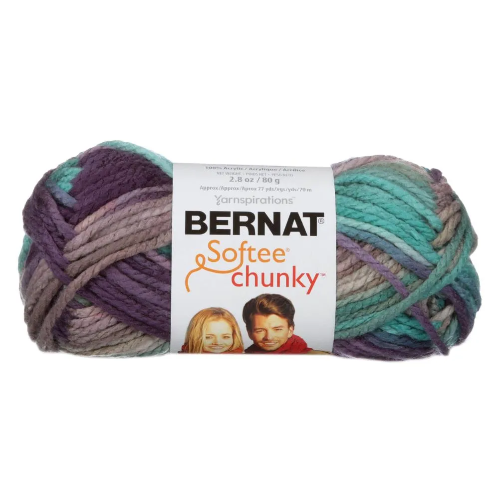 Bernat Softee Chunky Yarn Crochet & Knitting Yarn, 3ply - 80g Acrylic Yarn