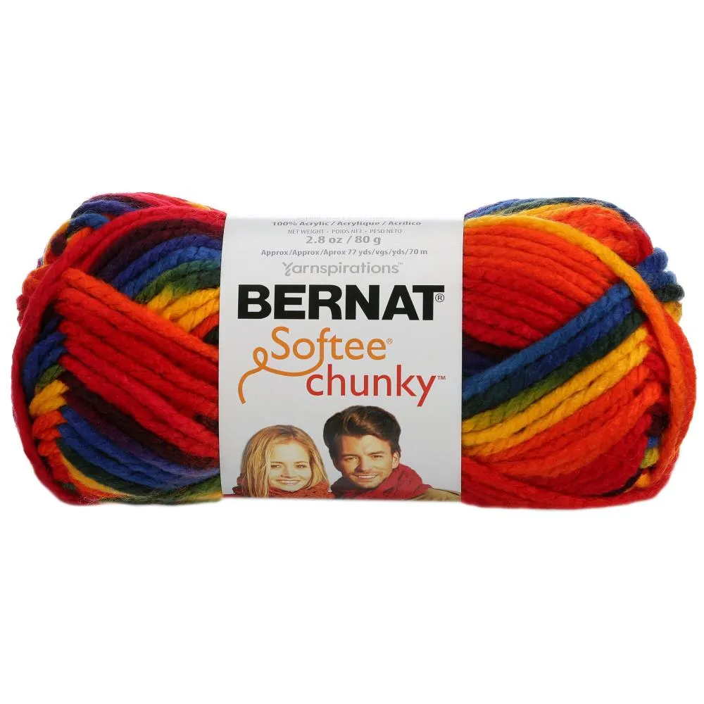 Bernat Softee Chunky Yarn Crochet & Knitting Yarn, 3ply - 80g Acrylic Yarn