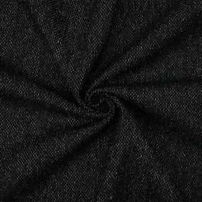 Black-White-Gray Wool Polyester Dobby Woven Jacketing Fabric