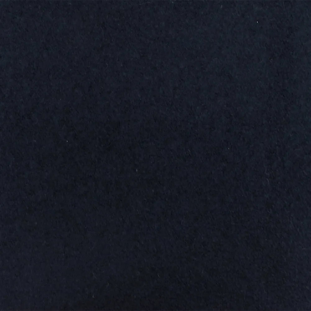 Blue-Black Textured Wool Brushed Boucle Knit Coating Fabric