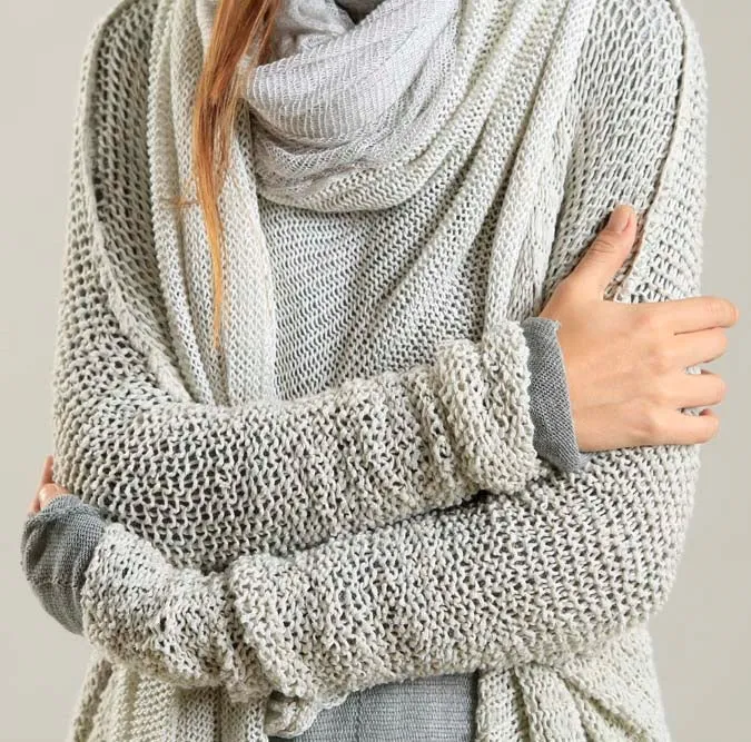 Broken White Chunky Sweater