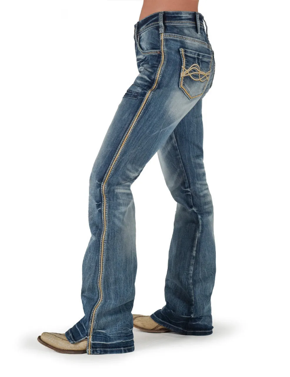 Cowgirl Tuff Twister Natural Waist Jean - Twister