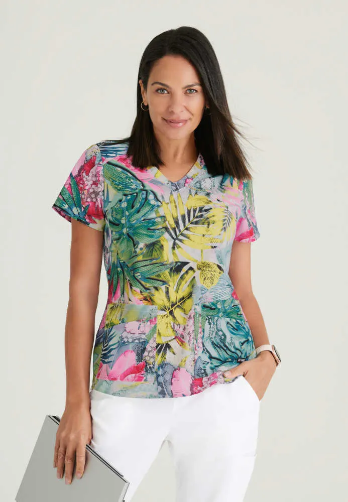 Ella Print Scrub Top