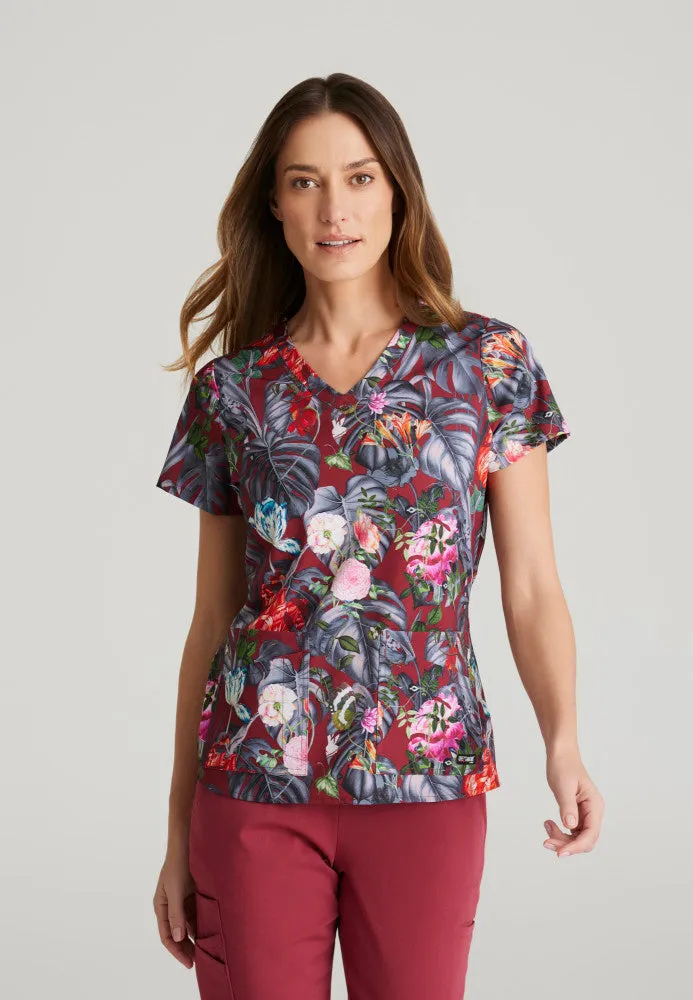 Ella Print Scrub Top