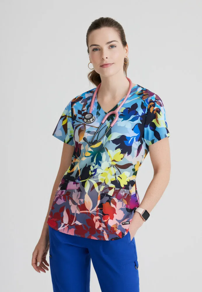 Ella Print Scrub Top