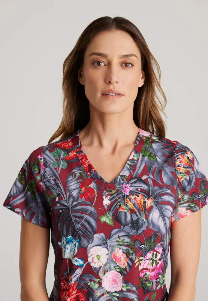 Ella Print Scrub Top