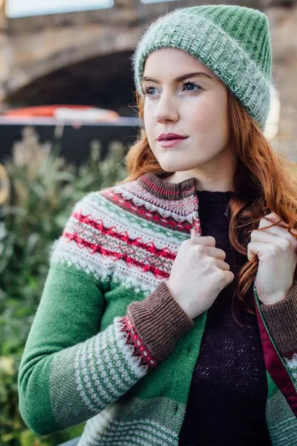 Eribe Alpine Cardigan in Watercress