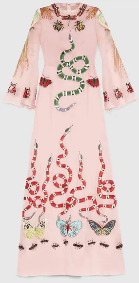 Garden Print Gown in Pink