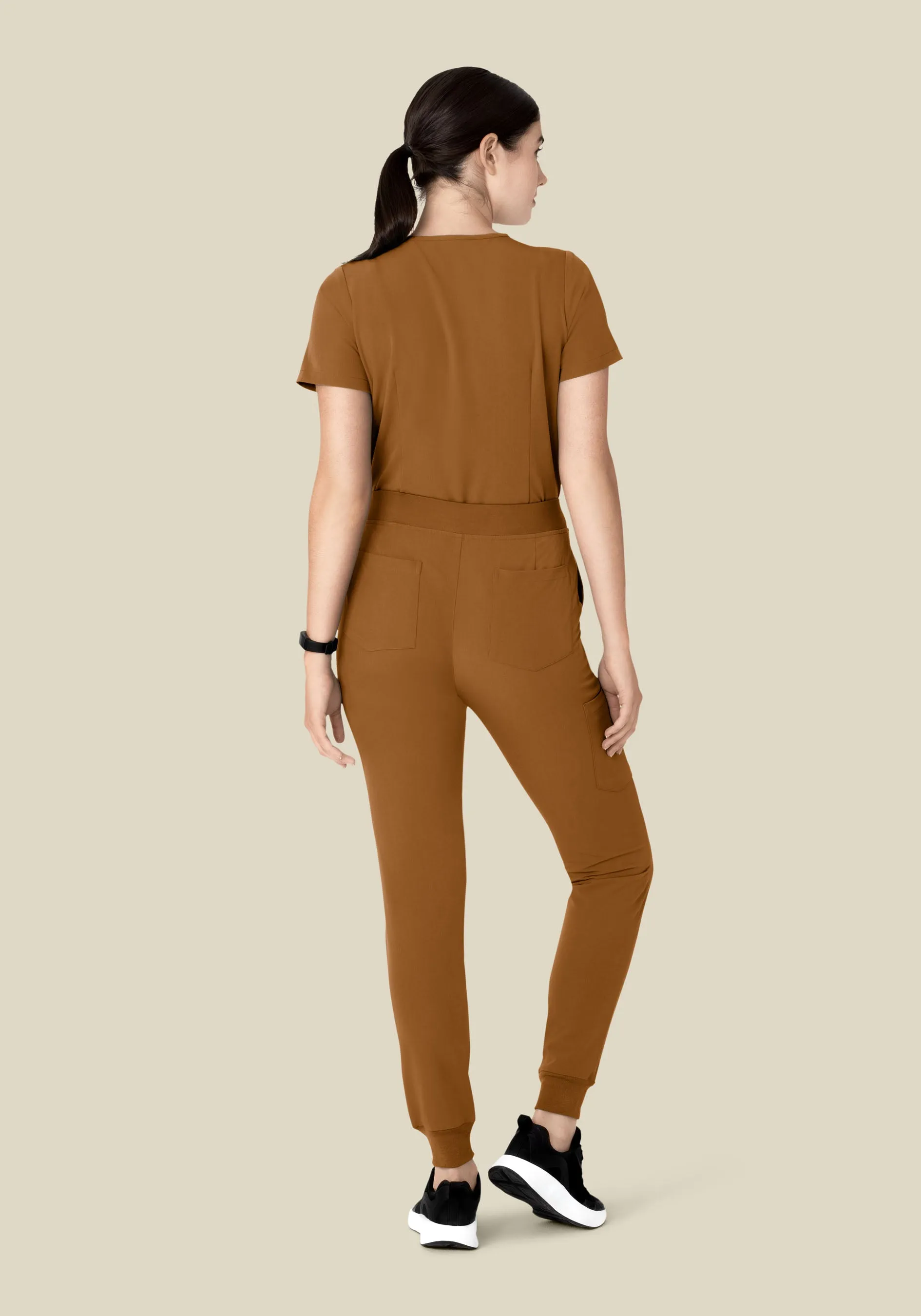 High Waisted Joggers Camel