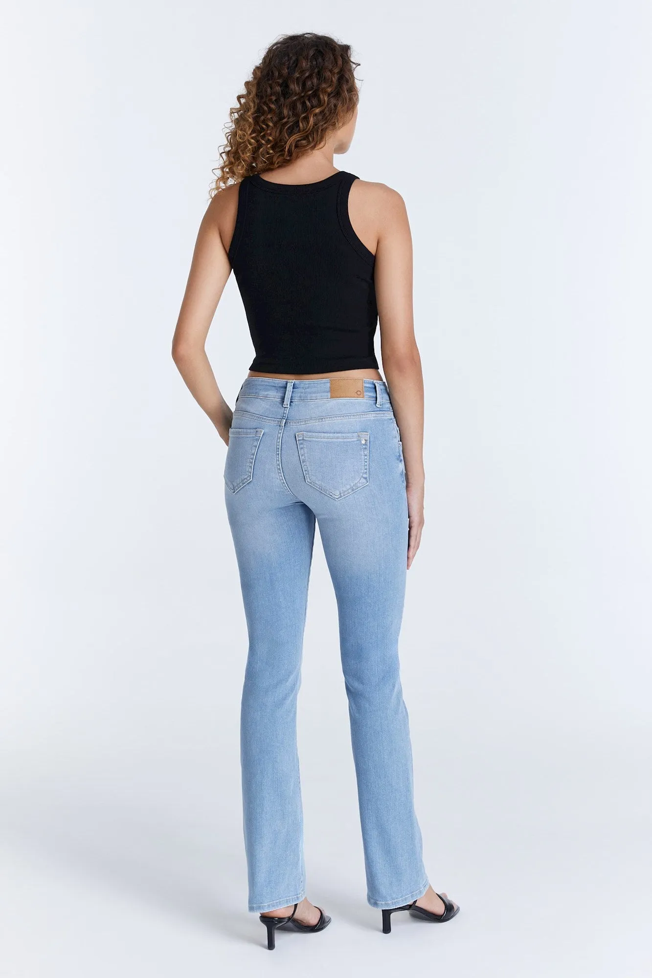 Judith Mid Waist 5 Pocket Jeans Light Blue