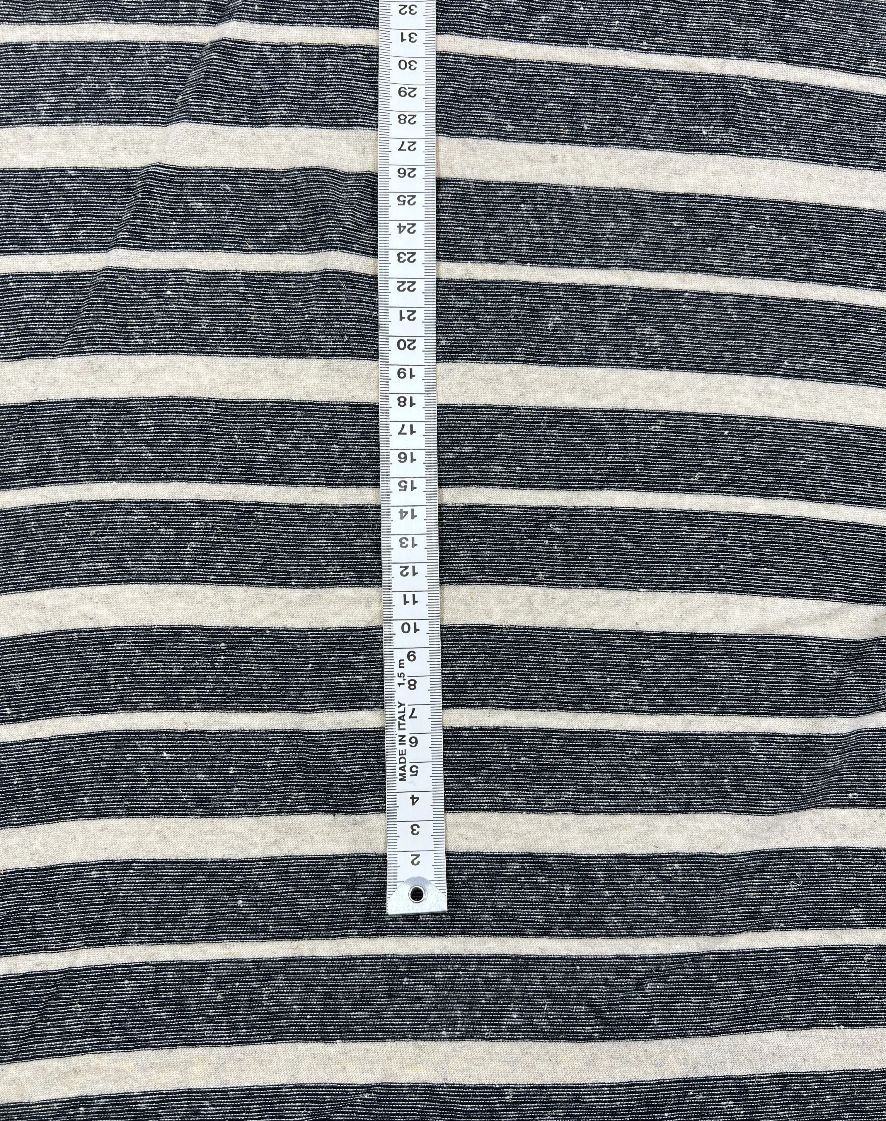 Linen Jersey - Sand Stripe - 150cm