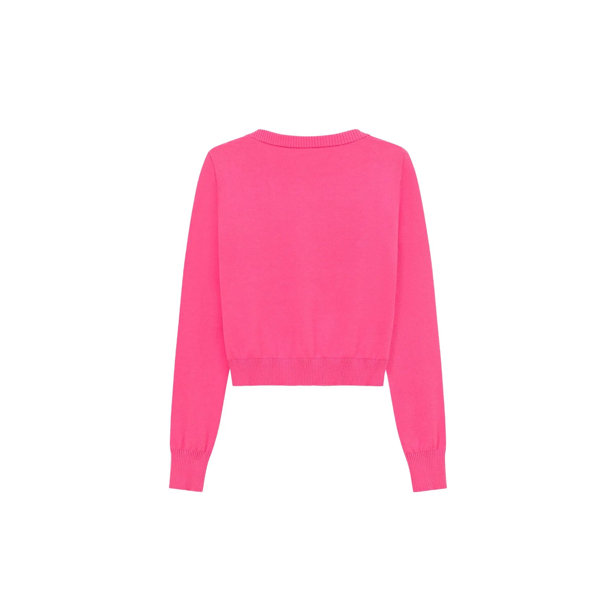 Logo Heart Knit Color Cardigan