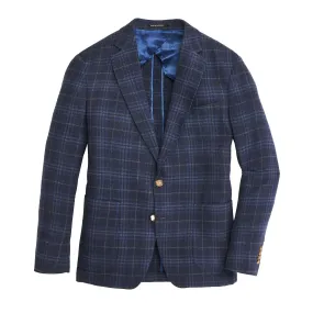 Marina/True Navy Plaid Sport Coat - True Navy