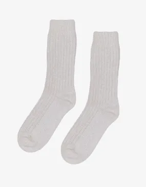 Merino Wool Blend Sock - Heather Grey