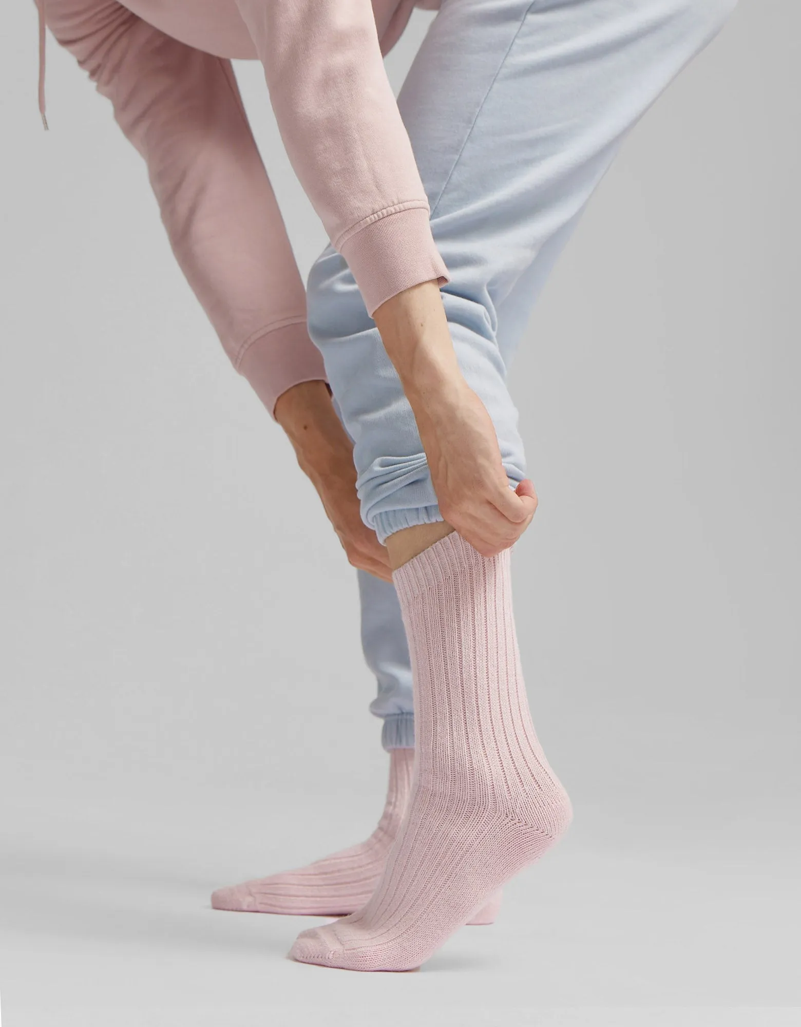 Merino Wool Blend Sock - Heather Grey