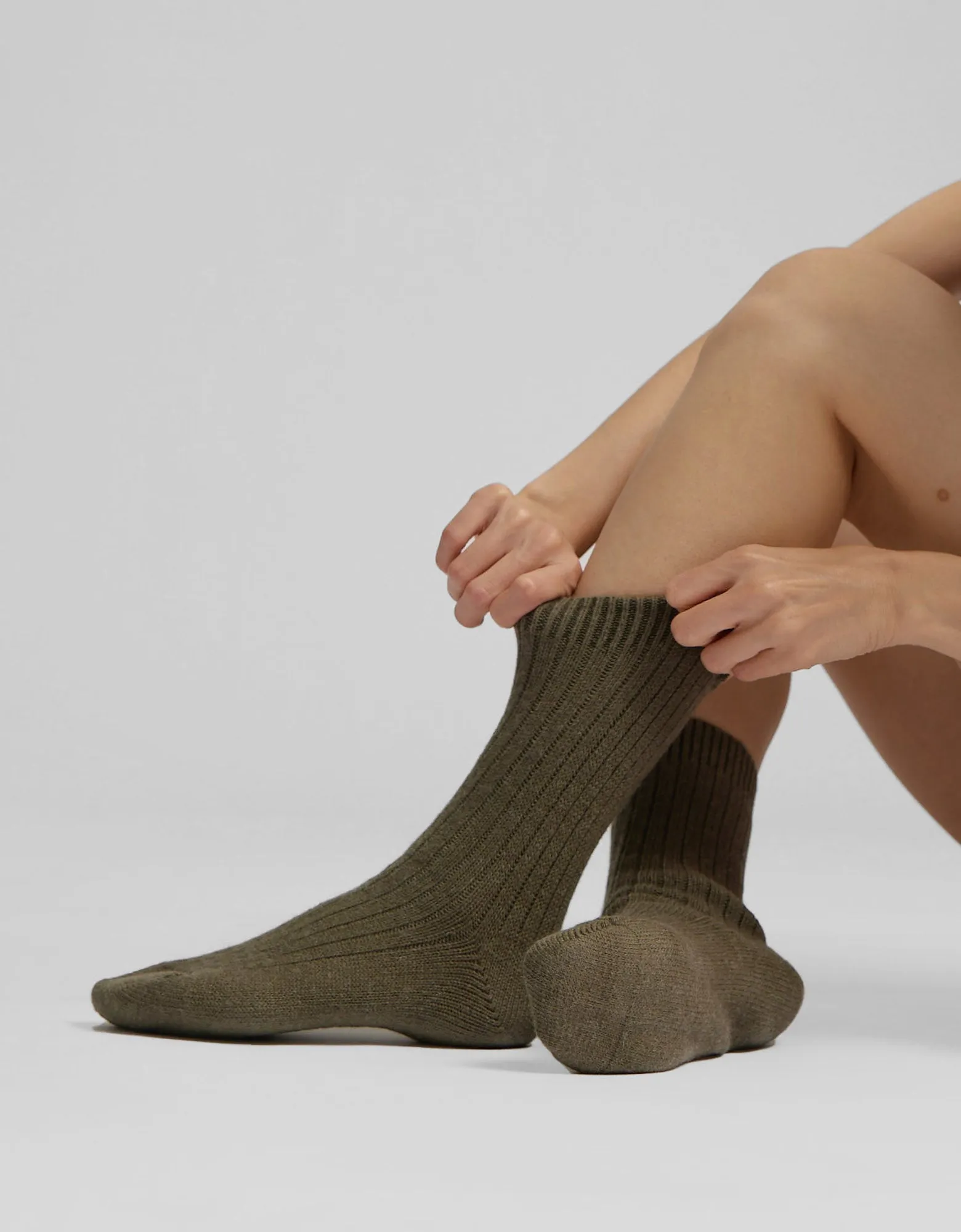 Merino Wool Blend Sock - Polar Blue