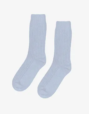 Merino Wool Blend Sock - Polar Blue