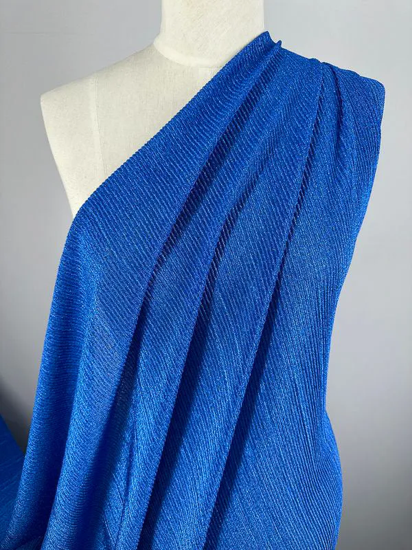 Metallic Knit - Cobalt - 150cm