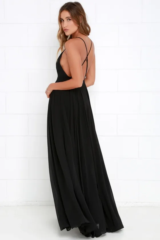 Mythical Kind of Love Black Maxi Dress