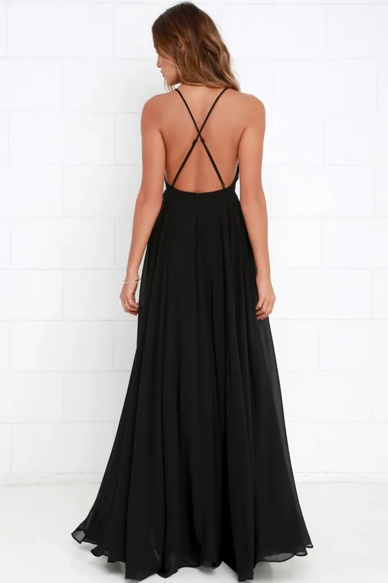 Mythical Kind of Love Black Maxi Dress