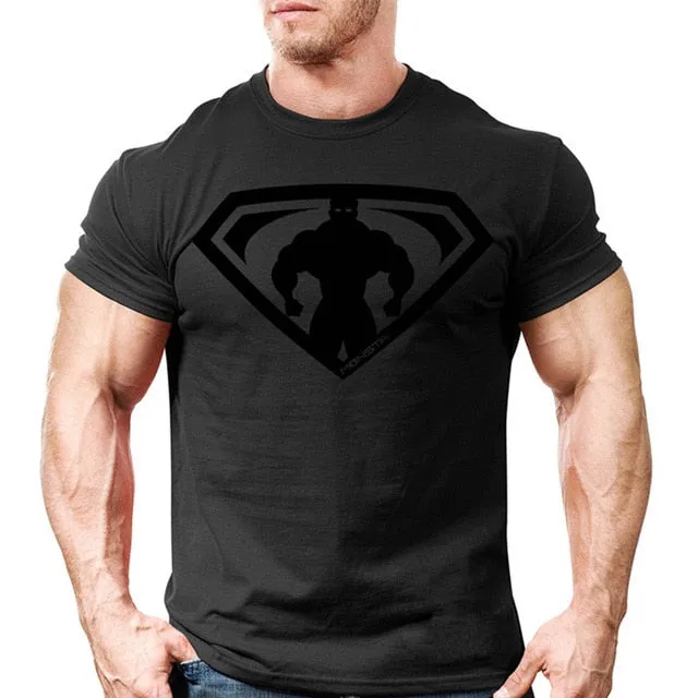 New Men"S Gyms T-Shirt Crossfit Fitness Bodybuilding Shirts