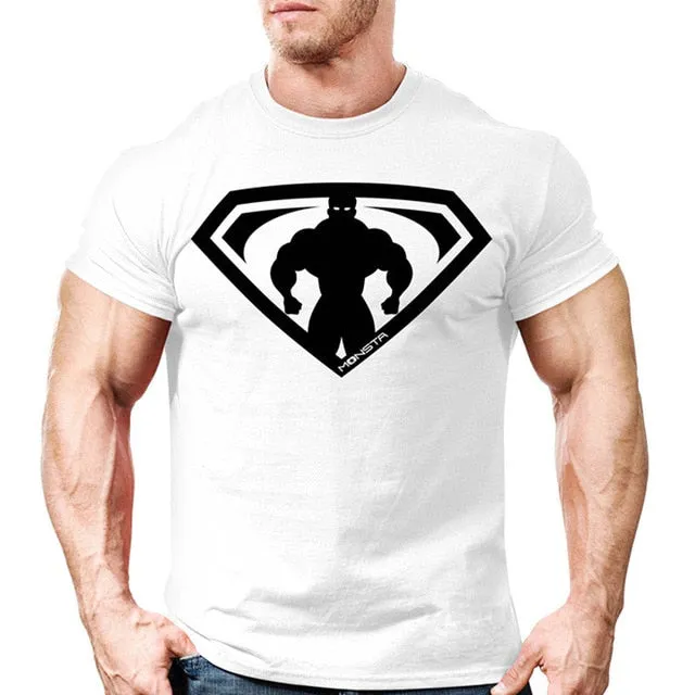 New Men"S Gyms T-Shirt Crossfit Fitness Bodybuilding Shirts