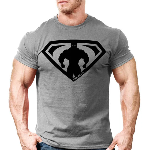 New Men"S Gyms T-Shirt Crossfit Fitness Bodybuilding Shirts