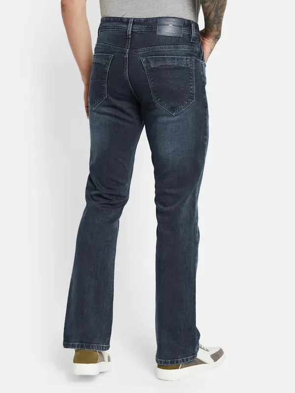 Octave Men Mid-Rise Bootcut Light Fade Stretchable Jeans