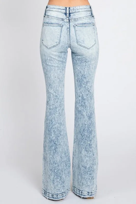 PET112 - ACID WASH STRETCH FLARES