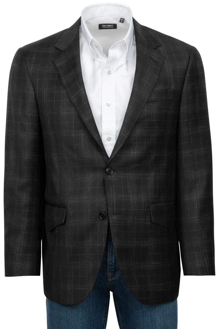 Pinto Ranch Black Plaid Sport Coat