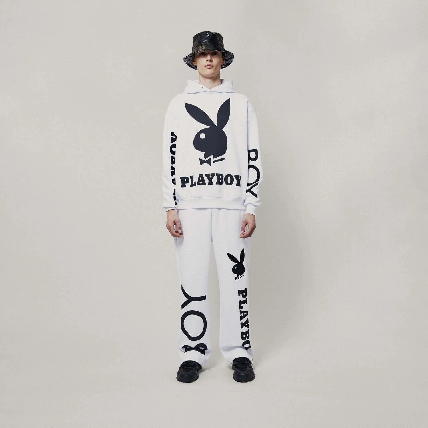 PLAYBOY X BOY BOLD BUNNY JOGGERS - WHITE