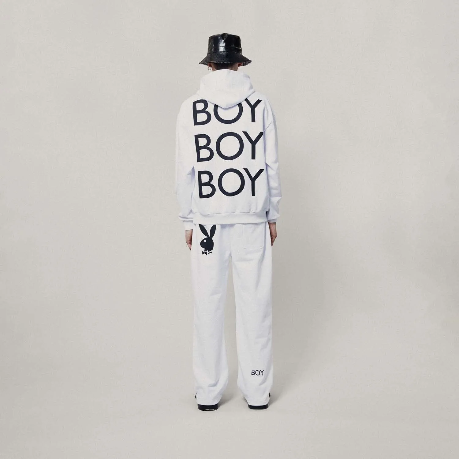 PLAYBOY X BOY BOLD BUNNY JOGGERS - WHITE