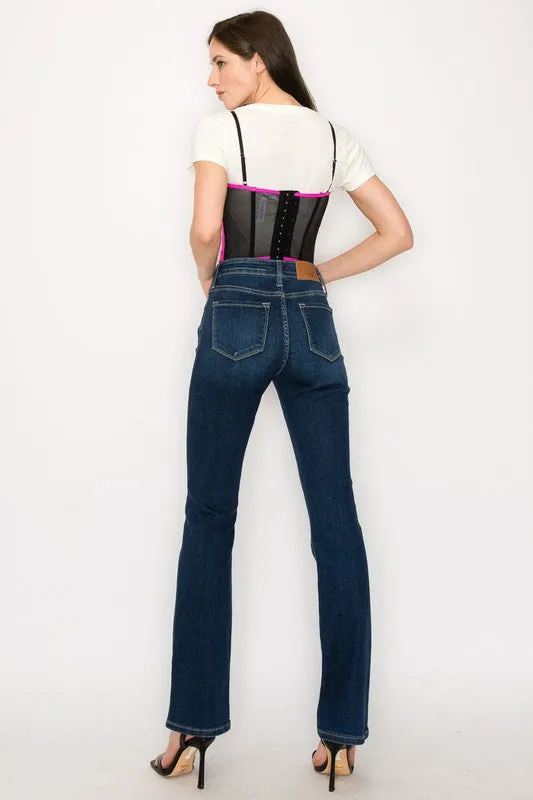 Plus Allison High Rise Skinny Bootcut Jeans