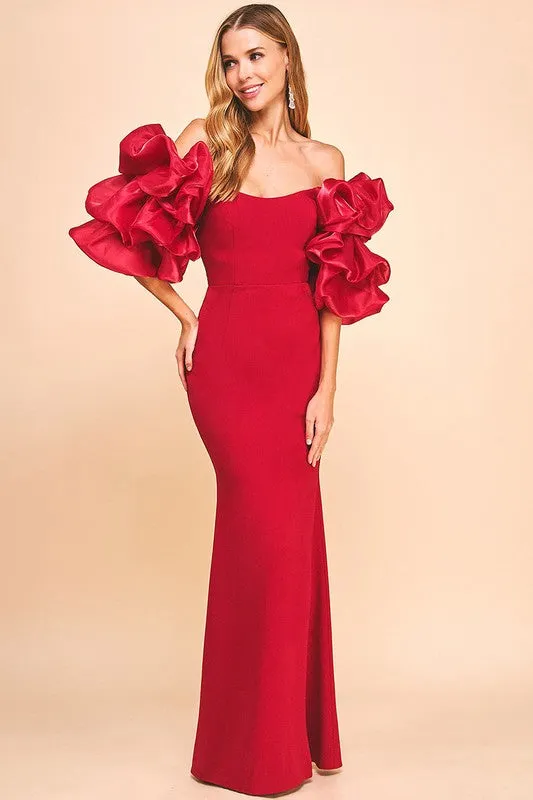 Prom,Bridesmaid Dress,Bridal,Gowns,Evening Dress Red