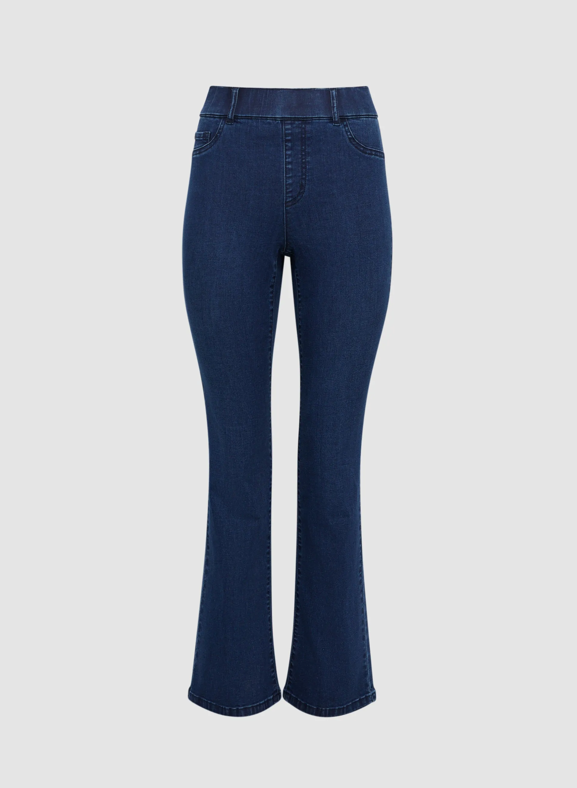 Pull-On Bootcut Jeans