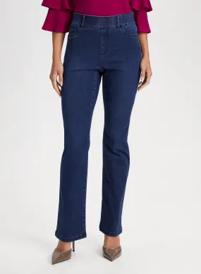 Pull-On Bootcut Jeans