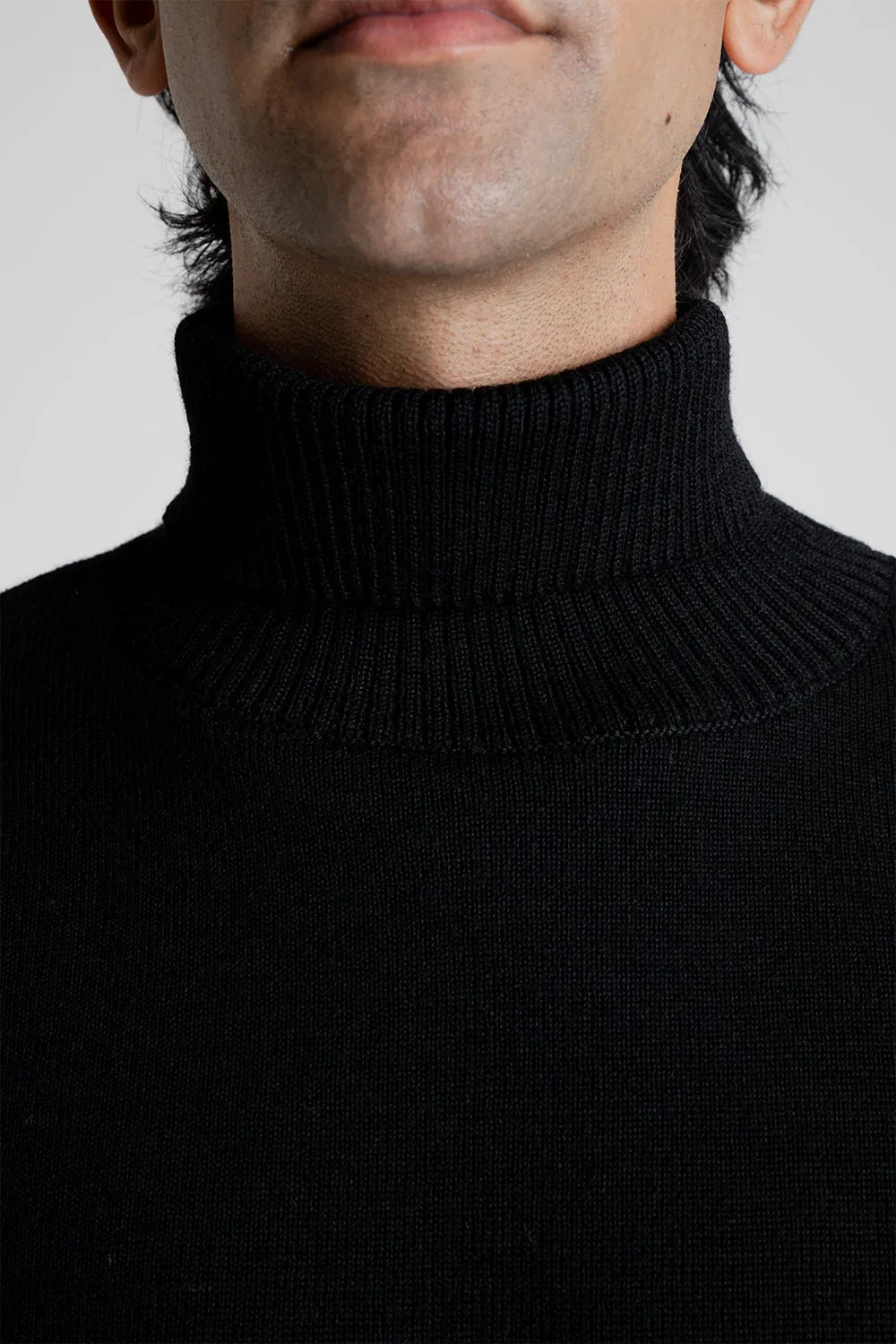 Saint Pol Turtleneck Jumper - Black