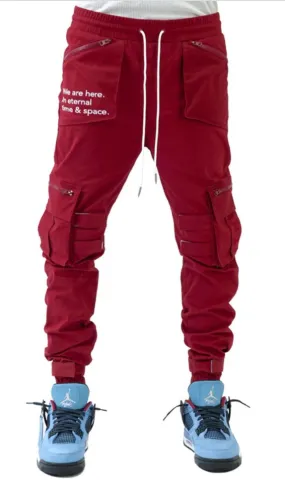 THC Eternal Energy Cargo Joggers (Scarlet)