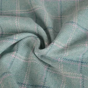 Turquoise Coating Plaid Fabric 96261