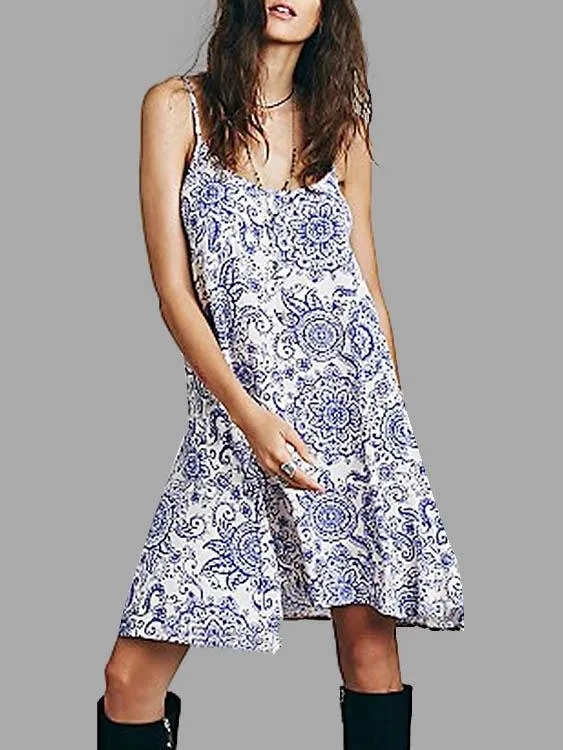 Wholesale Navy Sleeveless Casual Dress