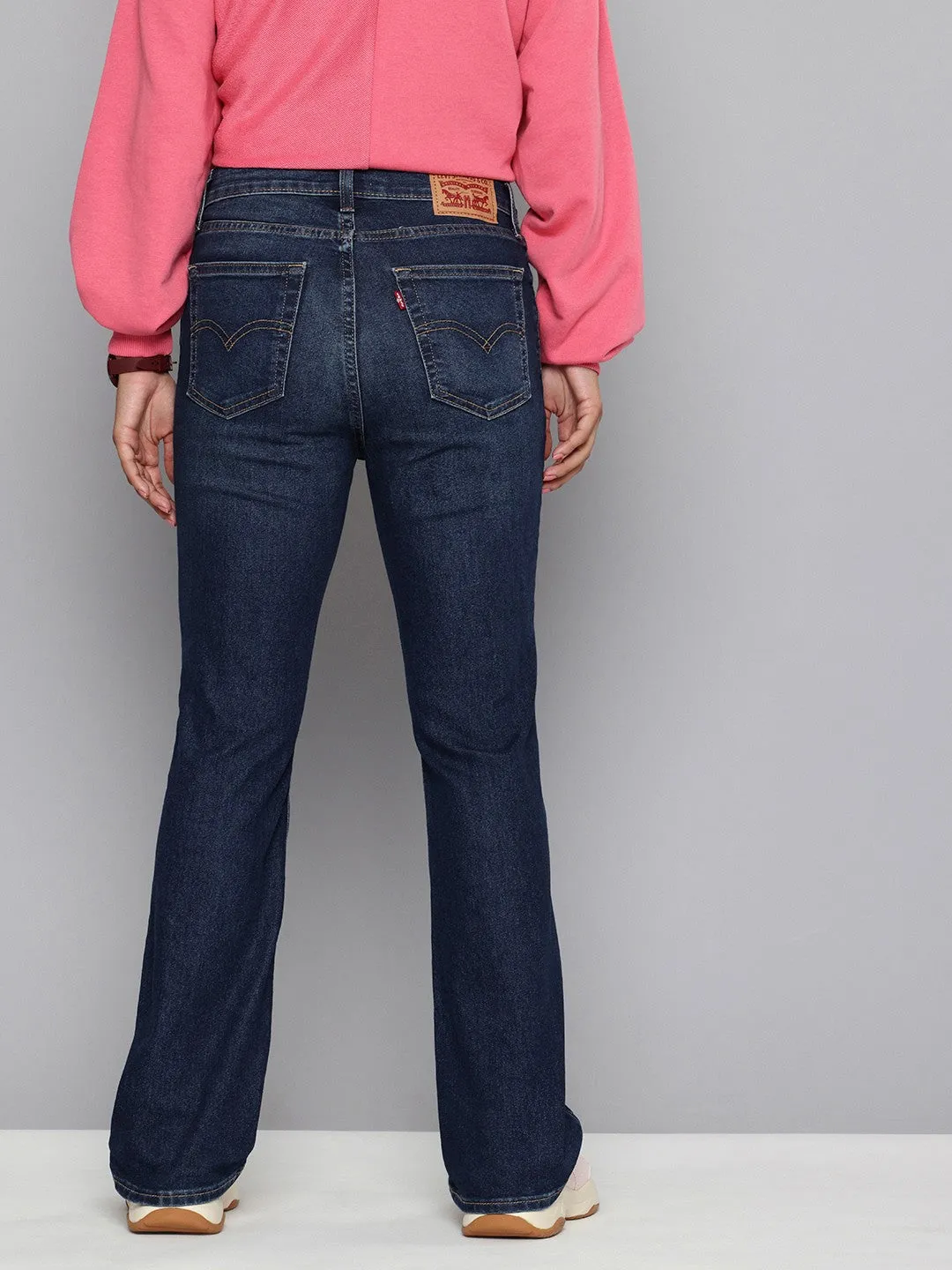 Women's High Rise 725 Slim Bootcut Fit Indigo Jeans